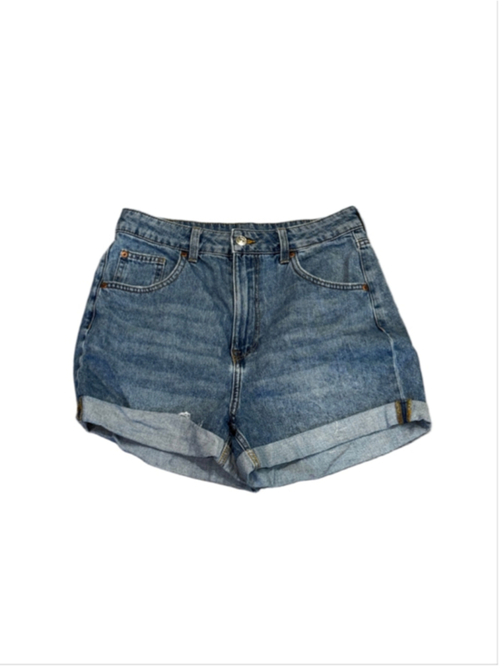 Divided High Waist Denim Shorts